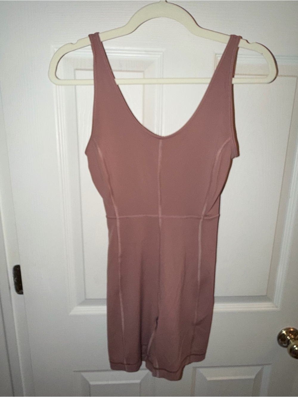 lululemon athletica dusty rose mauve romper jumper onesie size 4